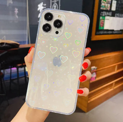 LoveHeart-Glitter Phone Case