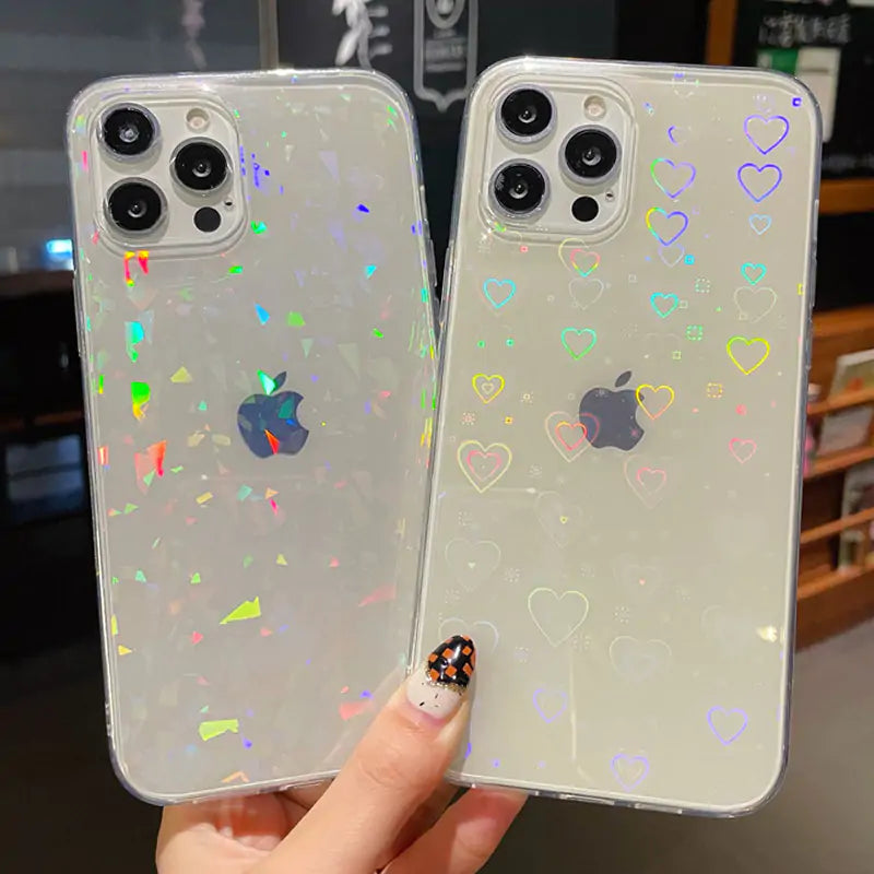 LoveHeart-Glitter Phone Case